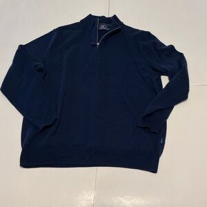 Vineyard Vines Men’s Boathouse Quarter Zip Merino Wool Blend Sweater Size Large